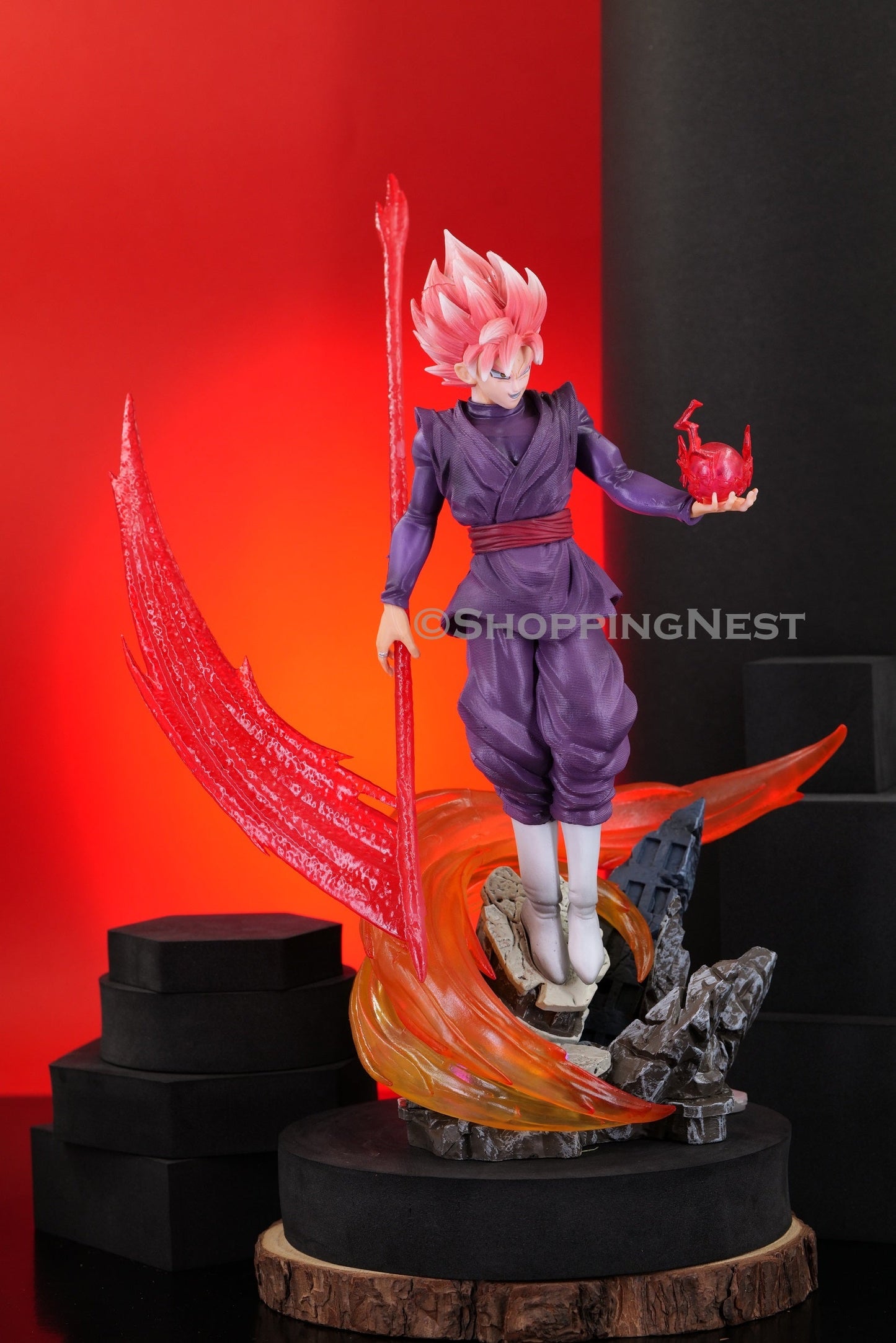Drgon Ball Z Black goku Zamasu Action Figure without Light | 35 CMS |