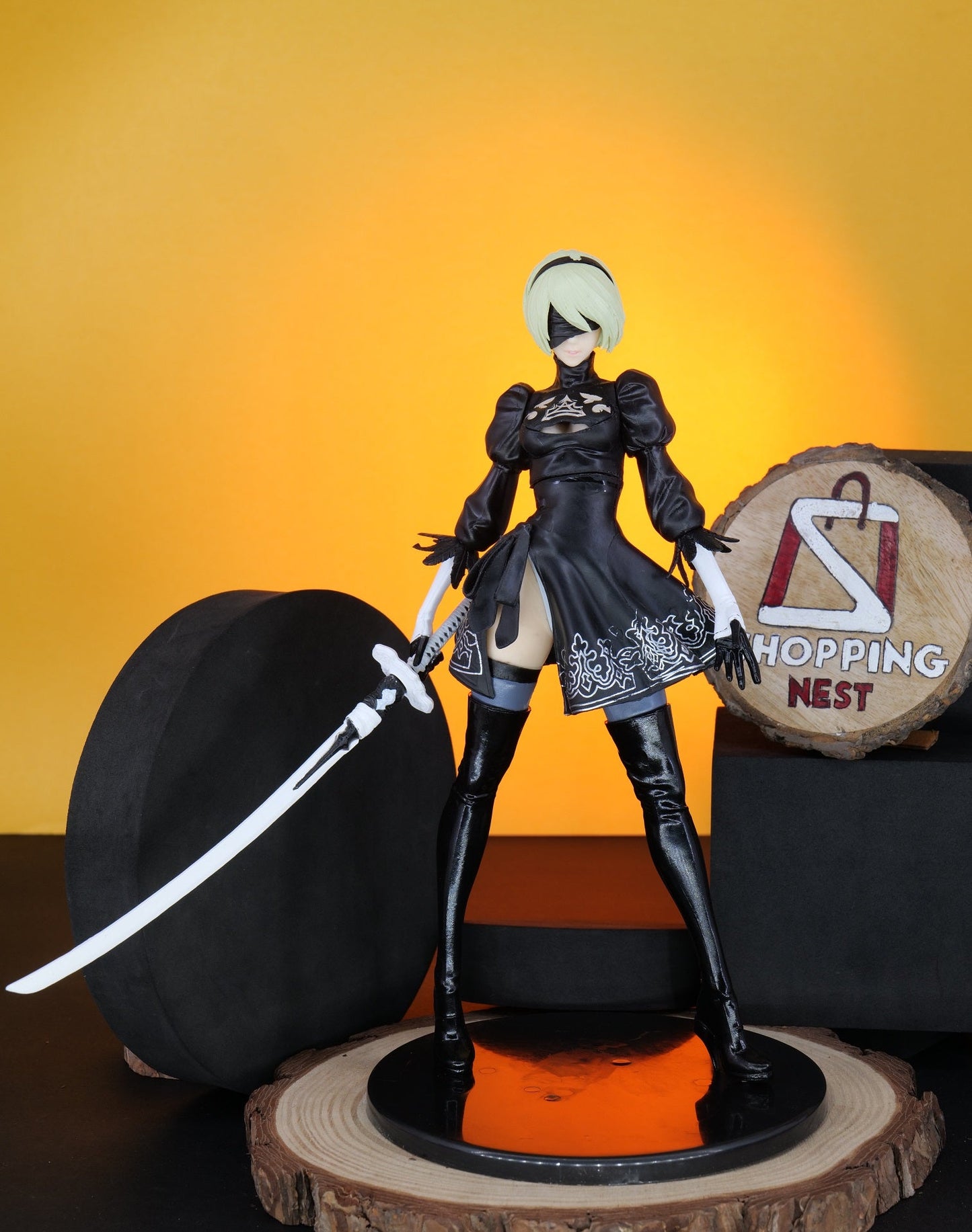 NieR:Automata 2B Action Figure (28 cm) |PVC| – Anime Collectible by ShoppingNest
