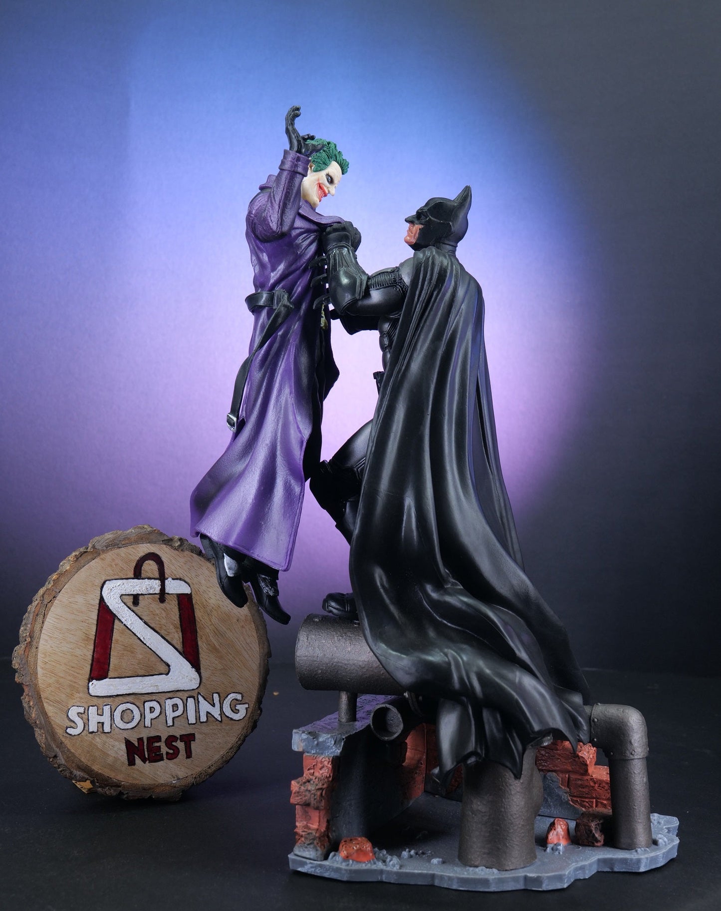 Batman vs Joker Fight Action Figure (30 cm) |PVC| – Comics Collectible by ShoppingNest