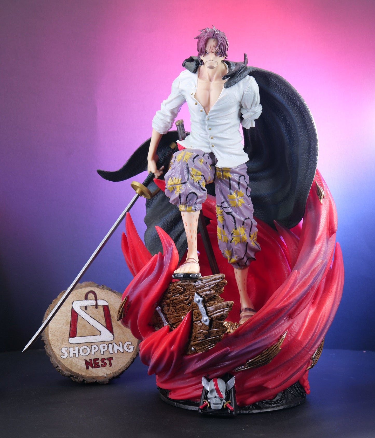 One Piece Shanks Action Figure (40 cm) |PVC| – High Detailed GK Anime Statue by ShoppingNest
