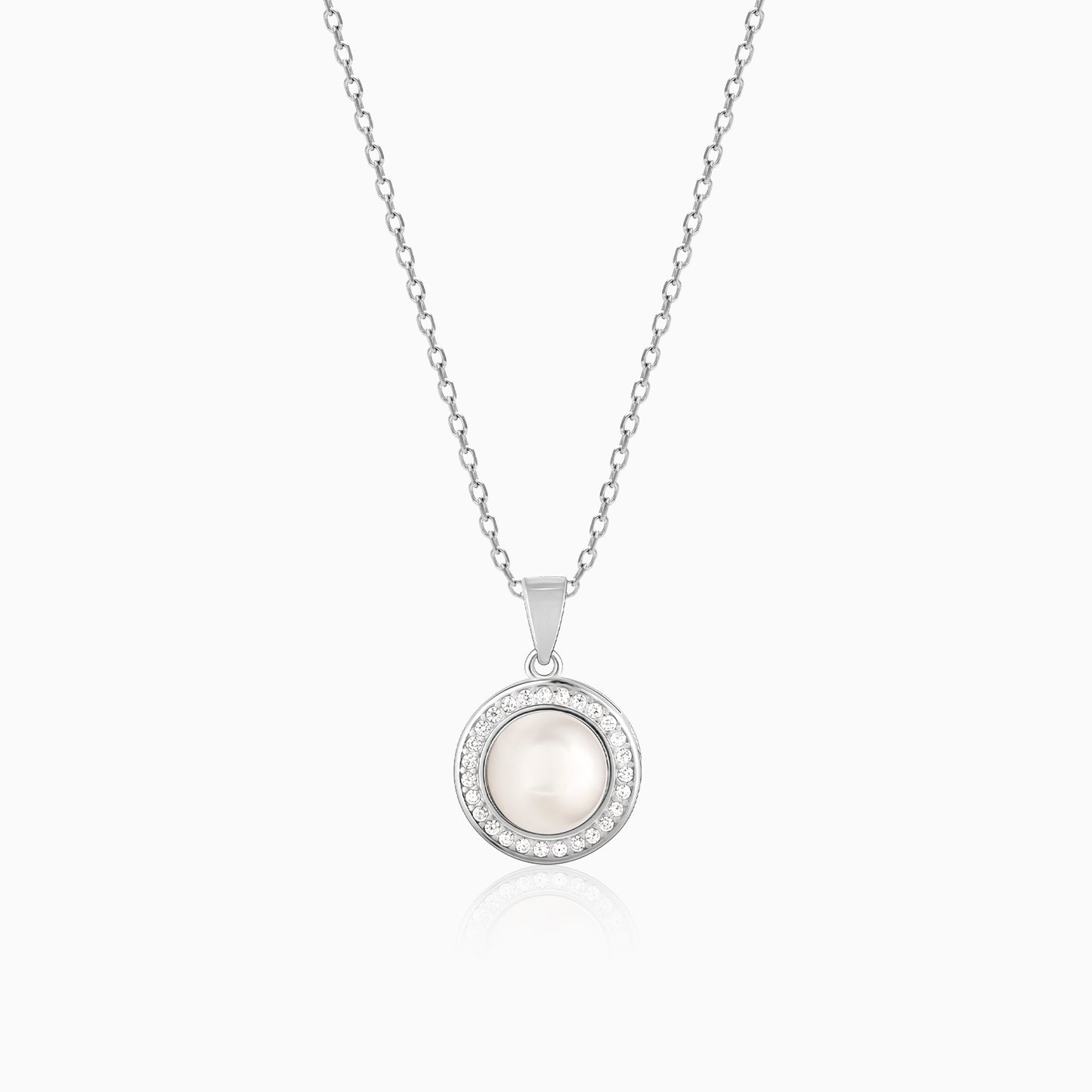Kriti Sanon Silver Pearl Pendant with Link Chain