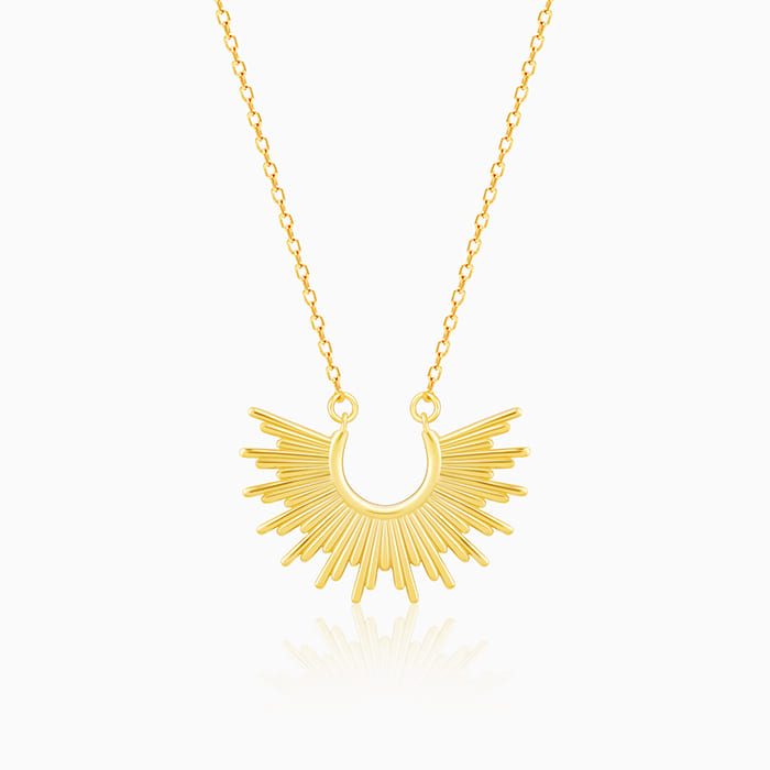 Golden Radiant Sunrise Necklace