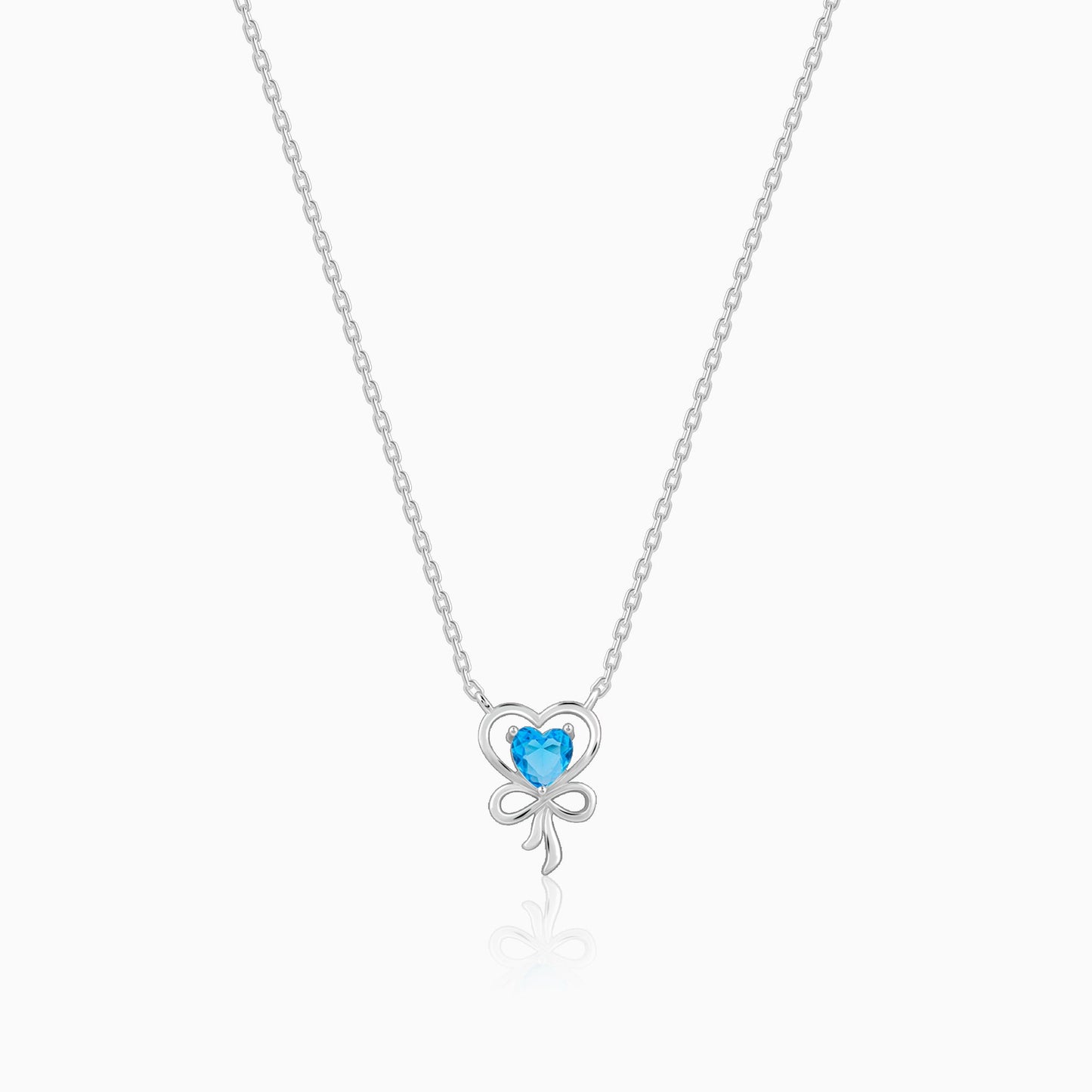 Silver Bonded Hearts Necklace