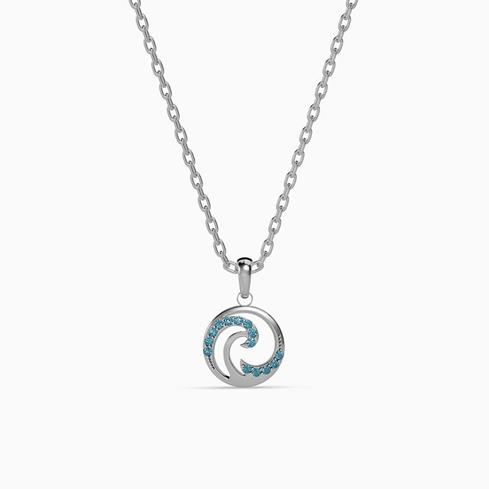 Silver Amphitrite Pendant with Link Chain