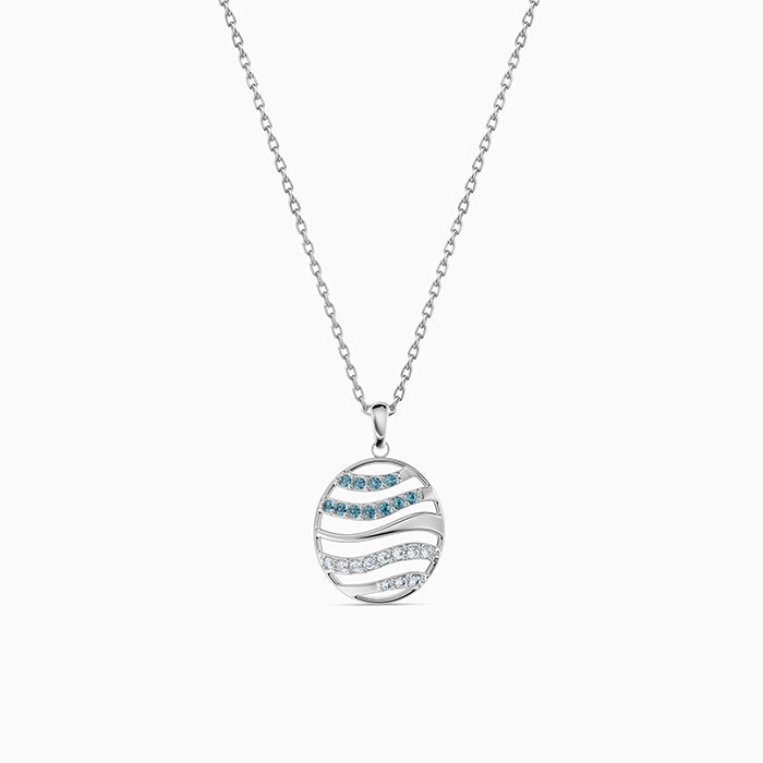 Silver Kaia Althea Pendant with Link Chain
