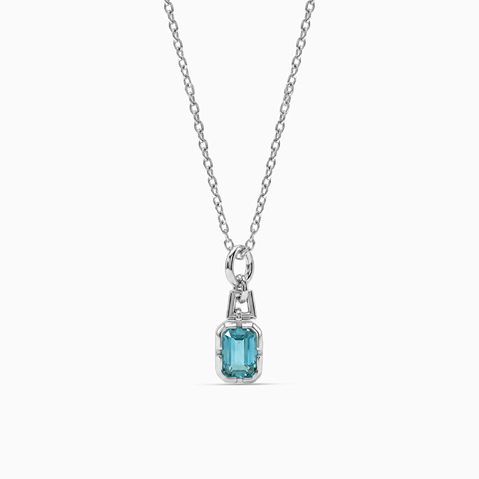 Silver Thoosa Pendant with Link Chain
