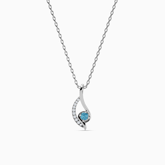 Silver Regal Selene Pendant with Link Chain
