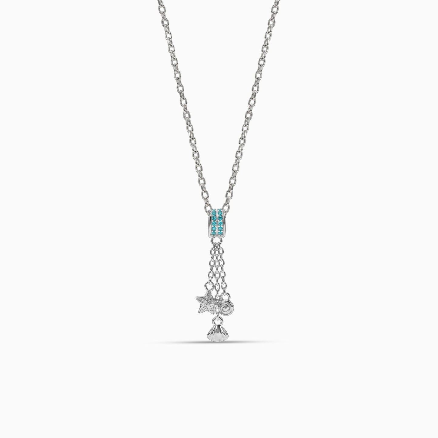 Silver Lampetia Pendant with Link Chain
