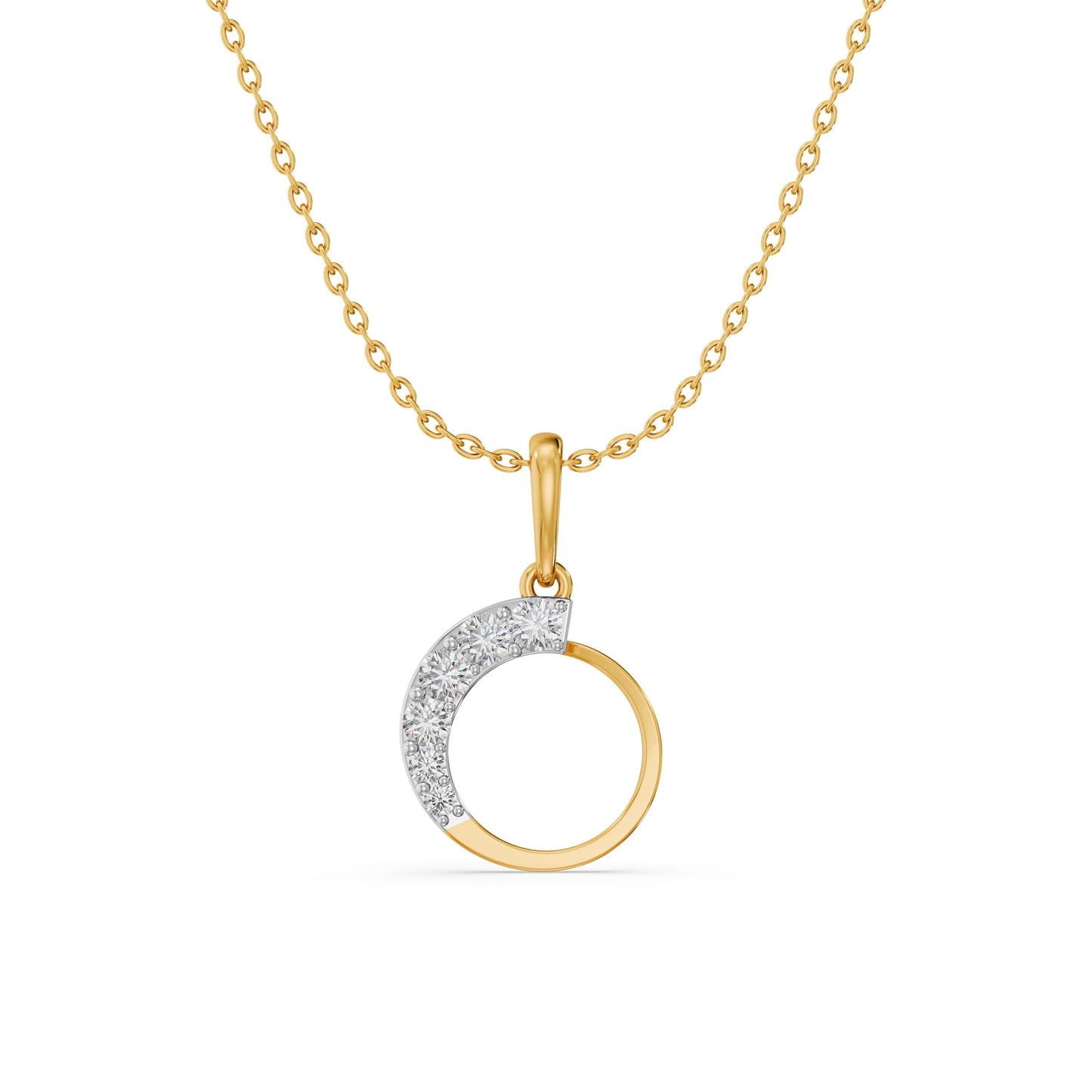 Eternal Loop 9KT Gold Laboratory Grown Diamond Pendant
