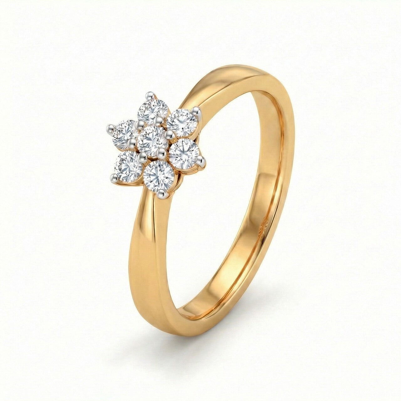 Nova Petal 9KT Gold Laboratory Grown Diamond Ring