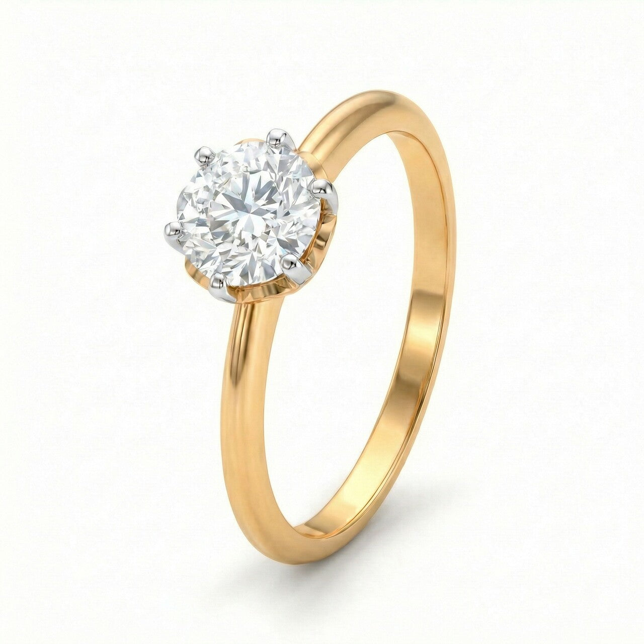 Held By 9KT Gold Laboratory Grown Diamond Ring