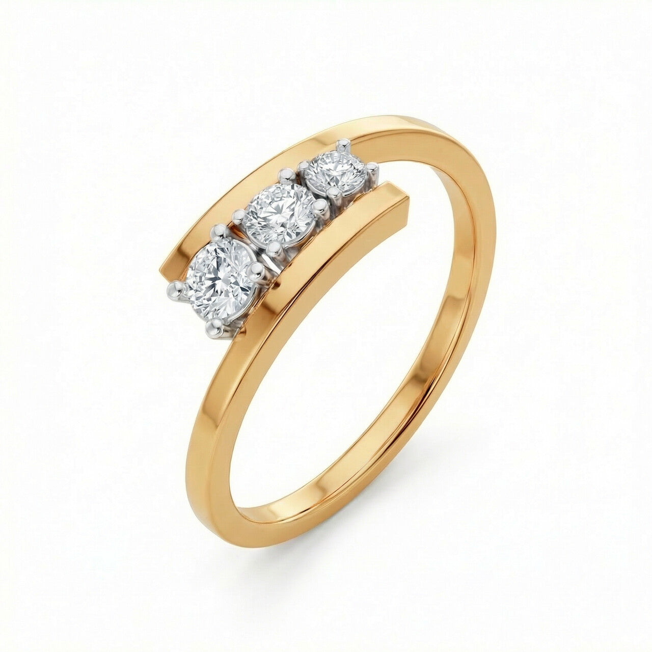Luna Wrap 9KT Gold Laboratory Grown Diamond Ring