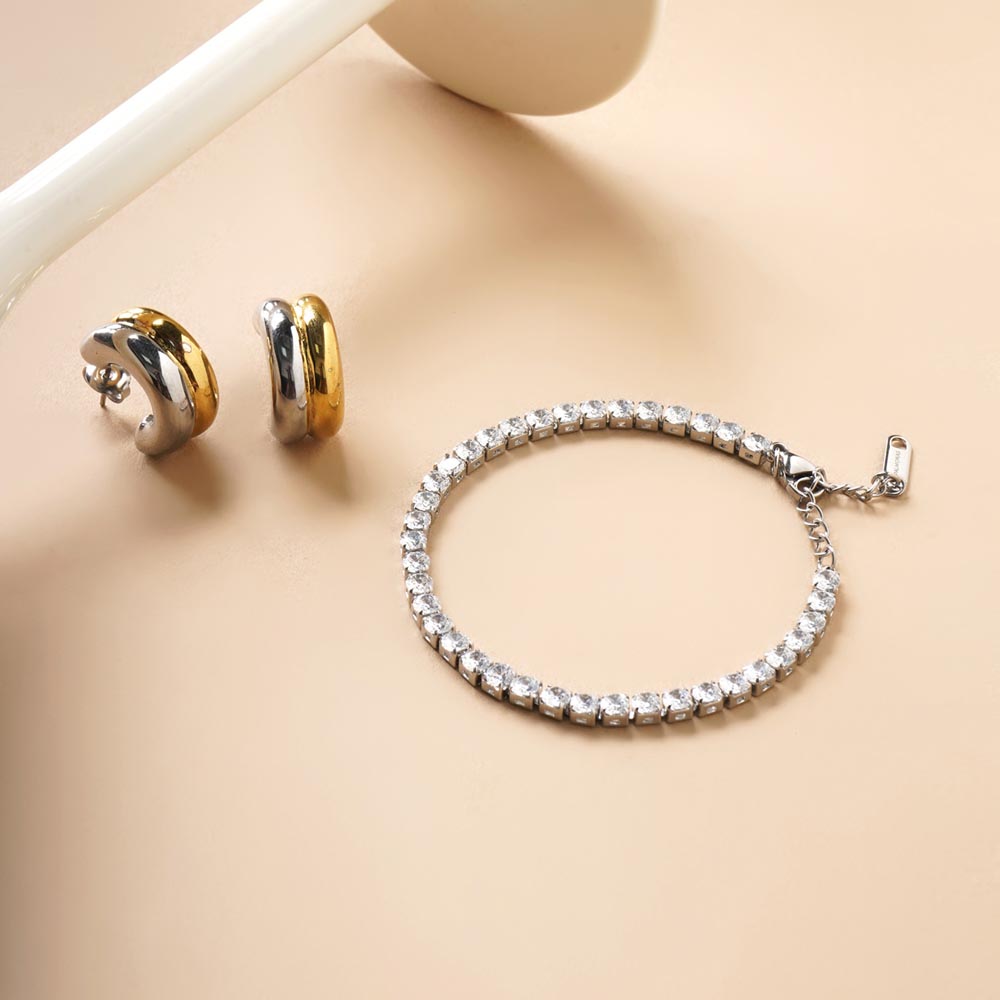 Timeless Dual Metal Statement Set