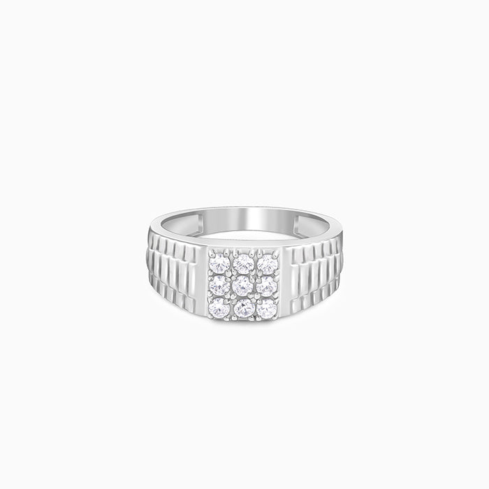 Silver Fuego Ring For Him