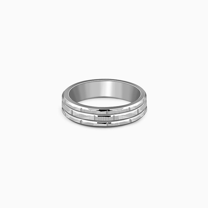 Silver Architect Band For Him (Size 17)