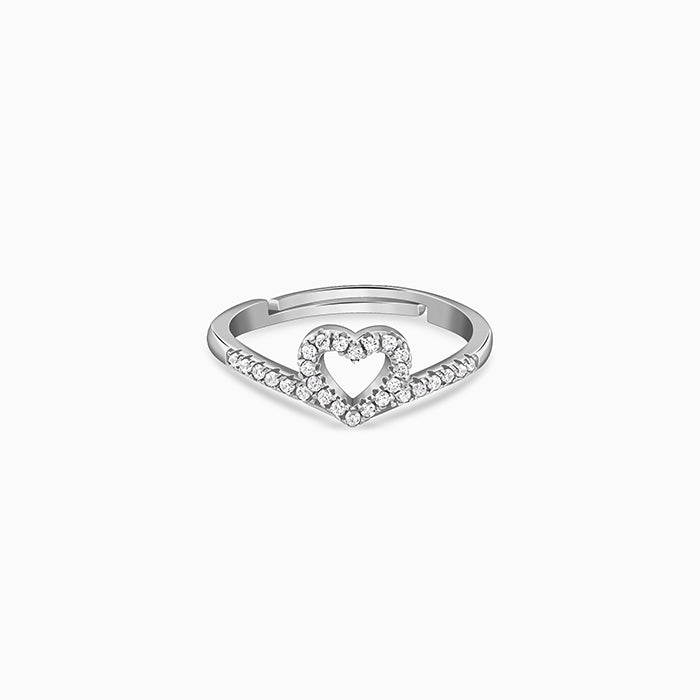 Silver Celeste Love Ring
