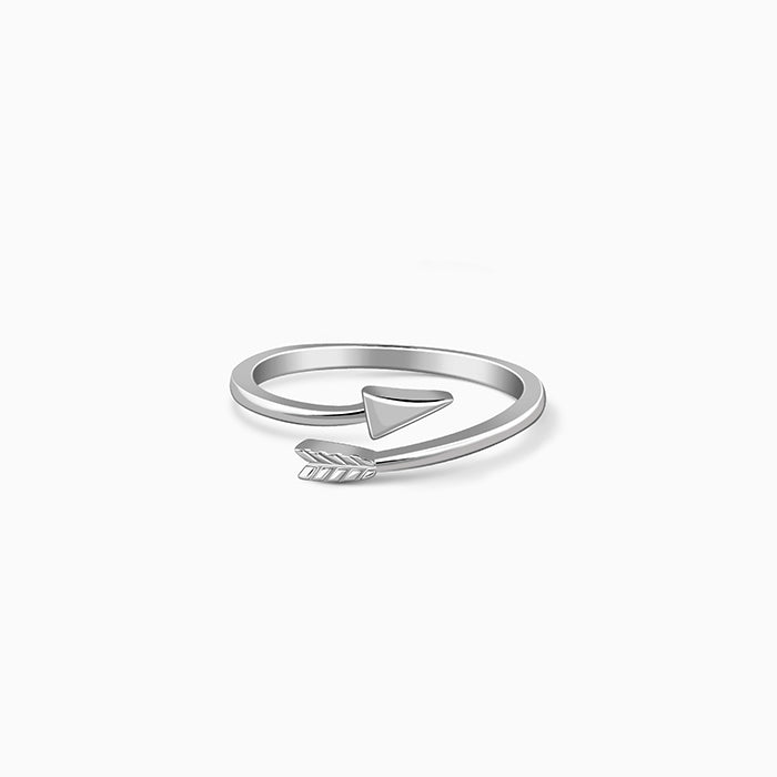 Silver Classy Arrow Ring