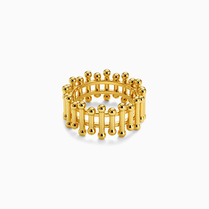 Kriti Sanon Golden Gated Ring (Size 12)