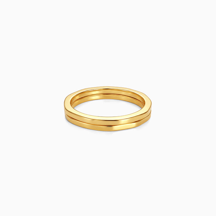Golden Stack Rings (Size 12)
