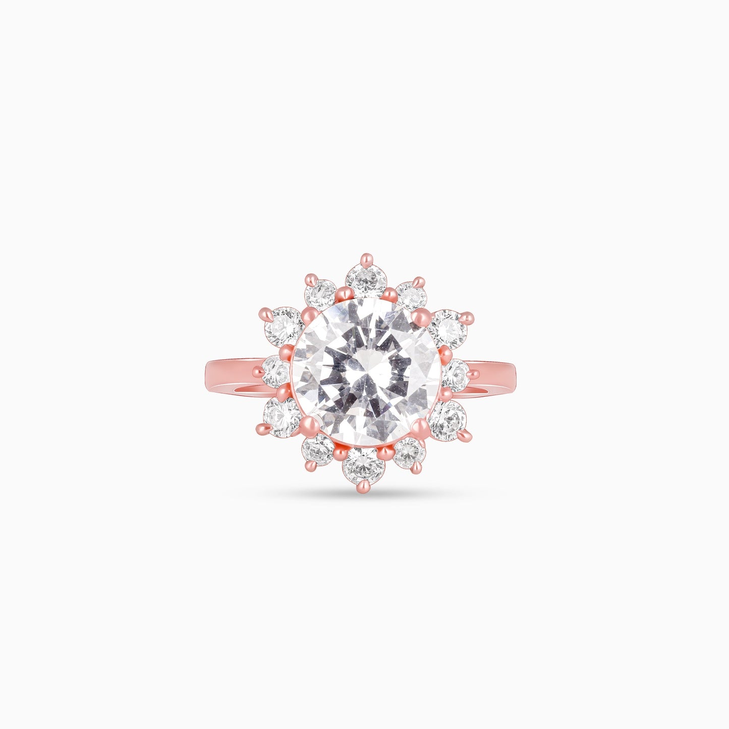 Rose Gold Floral Magic Ring