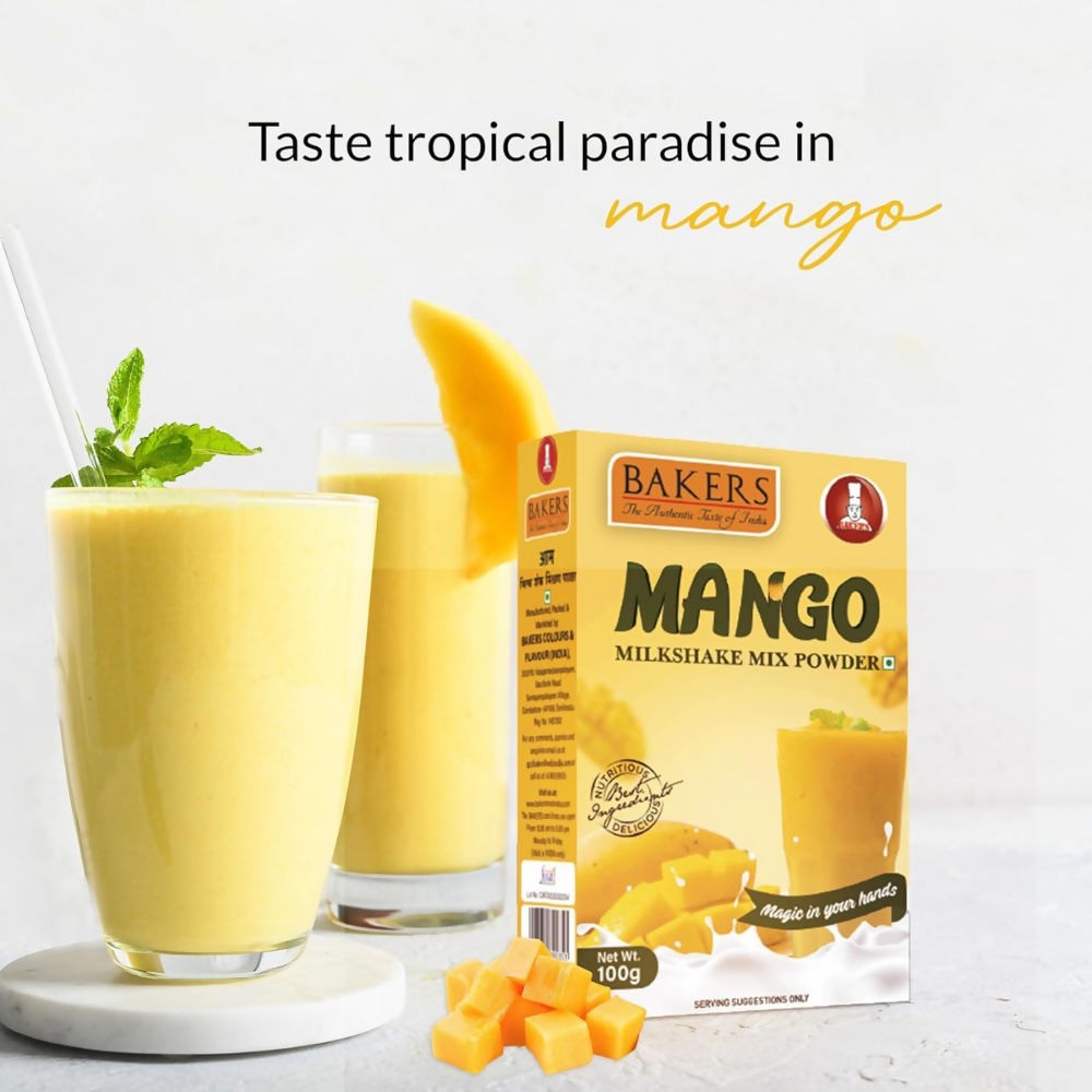 BAKERS Premium Milk Shake Mix - Chocolate, Butterscotch, Mango & Pista