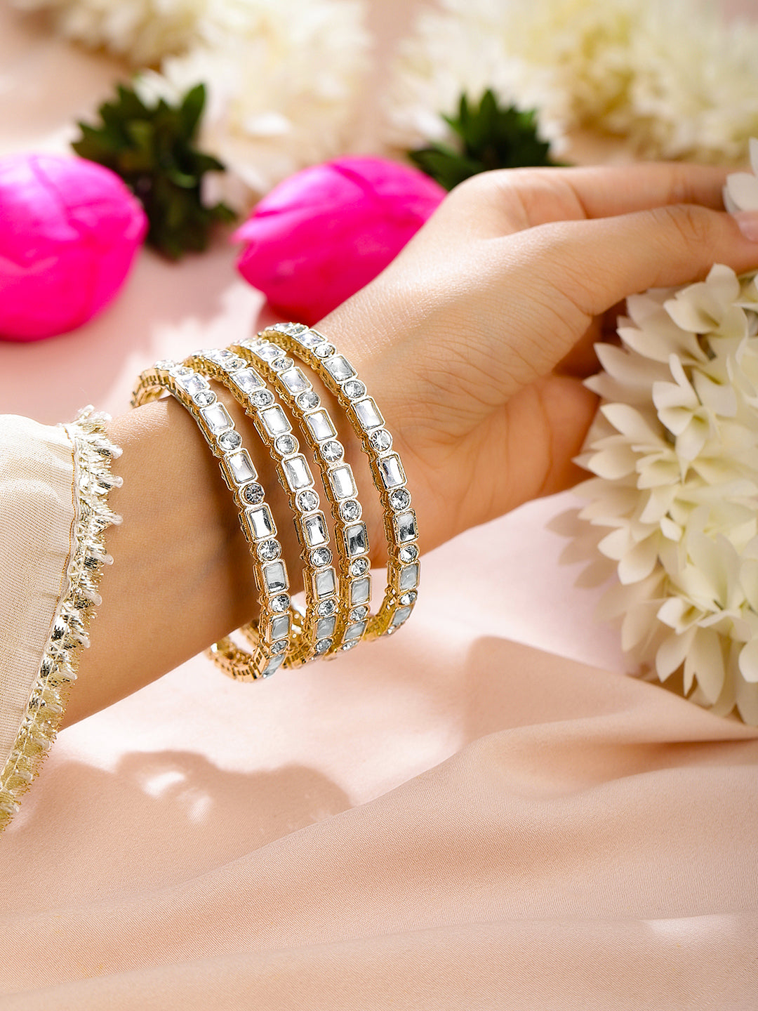 Legacy Luxe Kundan Bangles