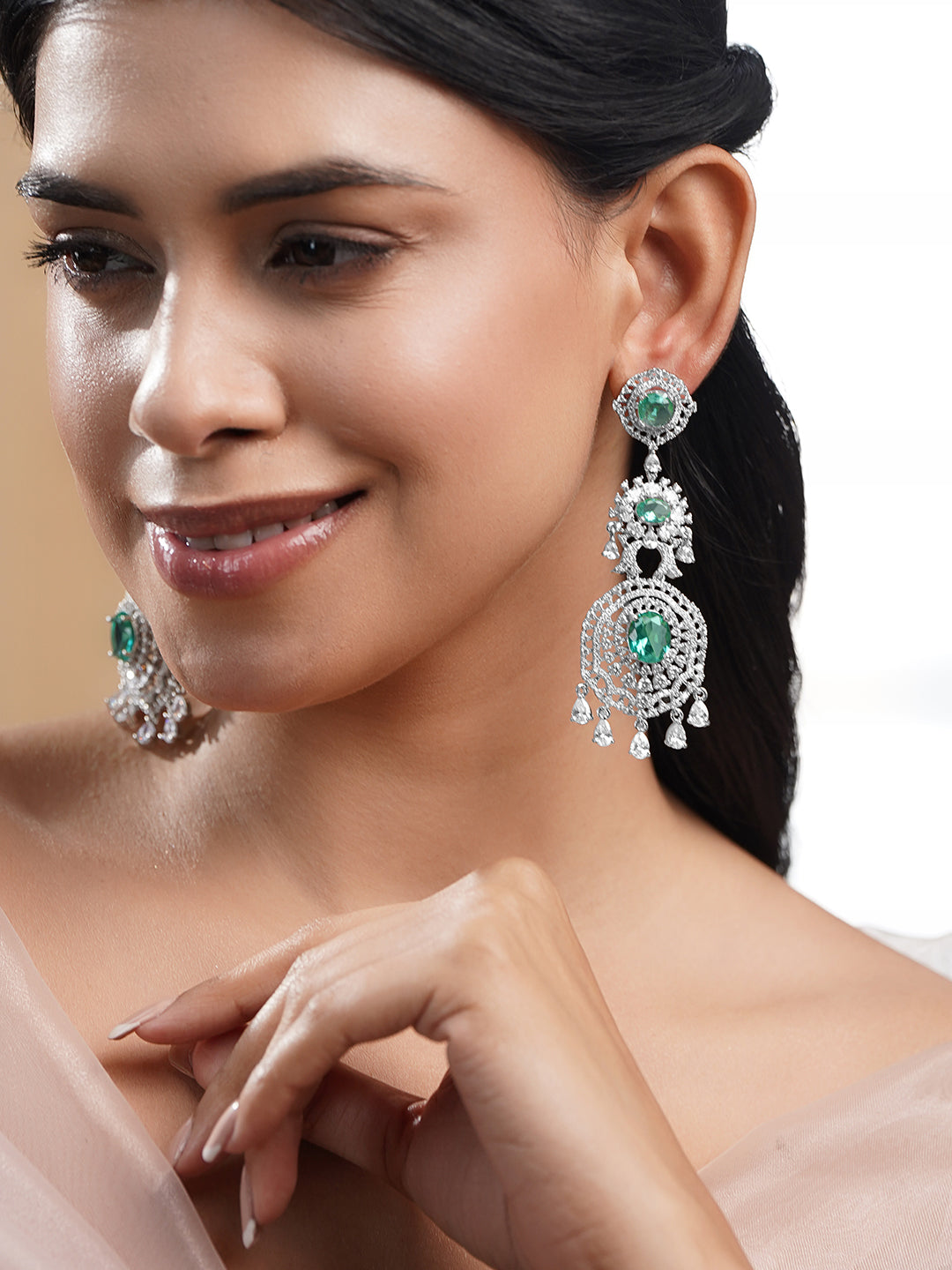Enerald Diva Dangler Earrings