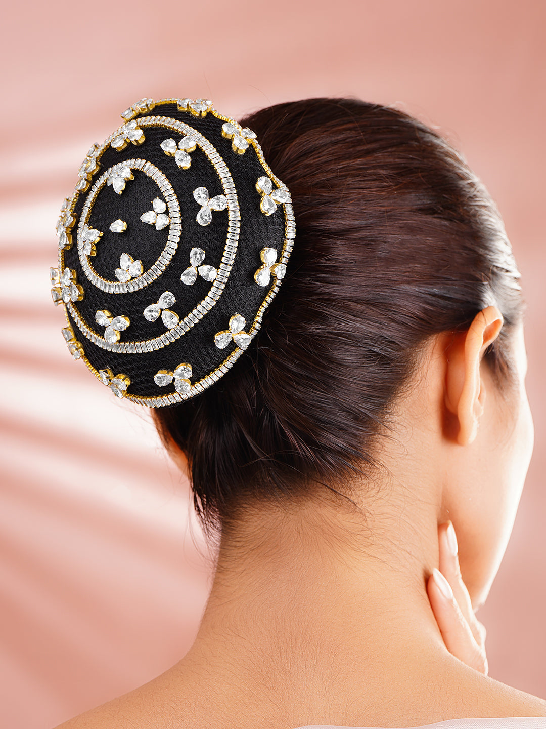 Crystal Glow Bridal Bun Accessory