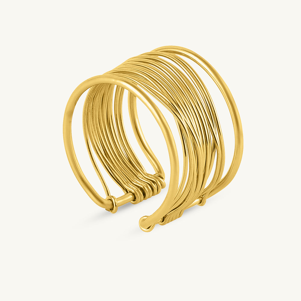 Chunky Textured Coil Ring