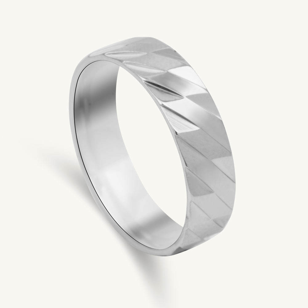 Spiral Vortex Carved Ring