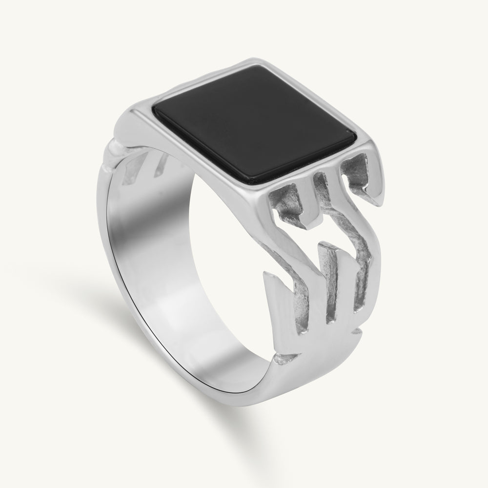 Arctic Engraved Signet Ring