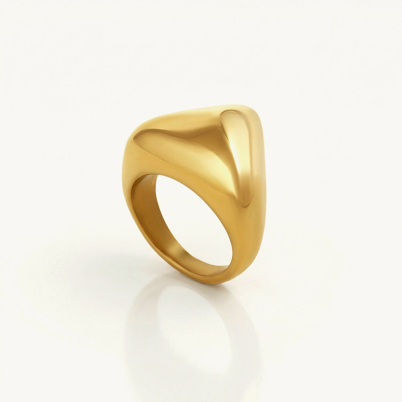 Gilded Sculptural Statement Ring