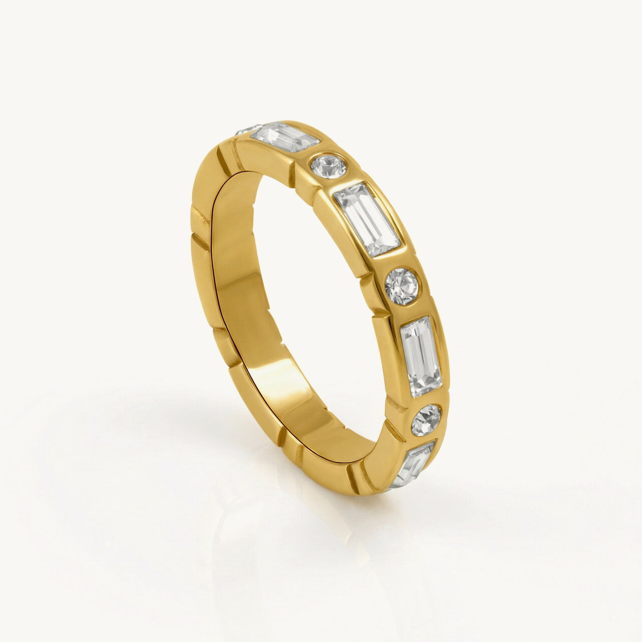 Luxe Line CZ Band Ring