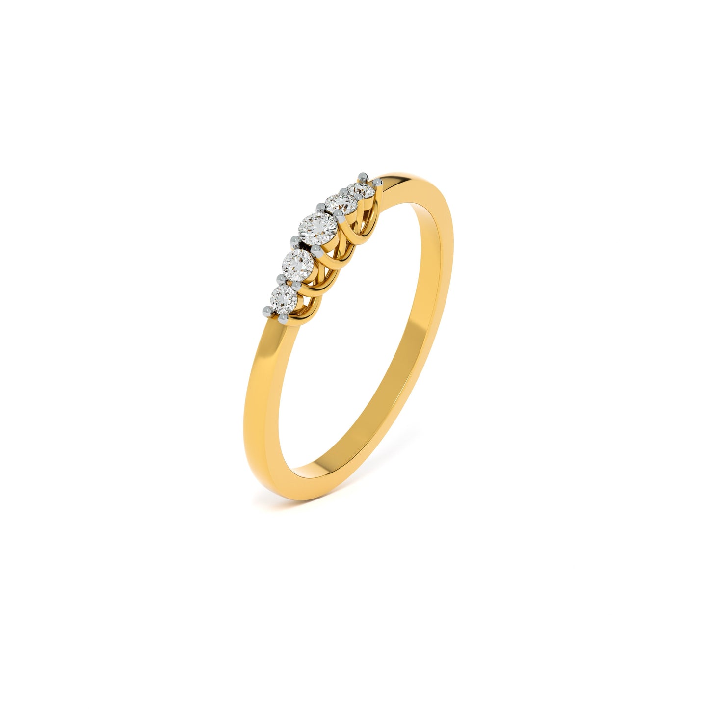Cascade 9KT Gold Laboratory Grown Diamond Ring