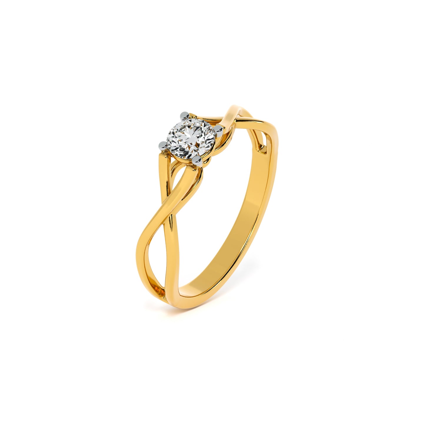 Infinity Weave 9KT Gold Laboratory Grown Diamond Ring