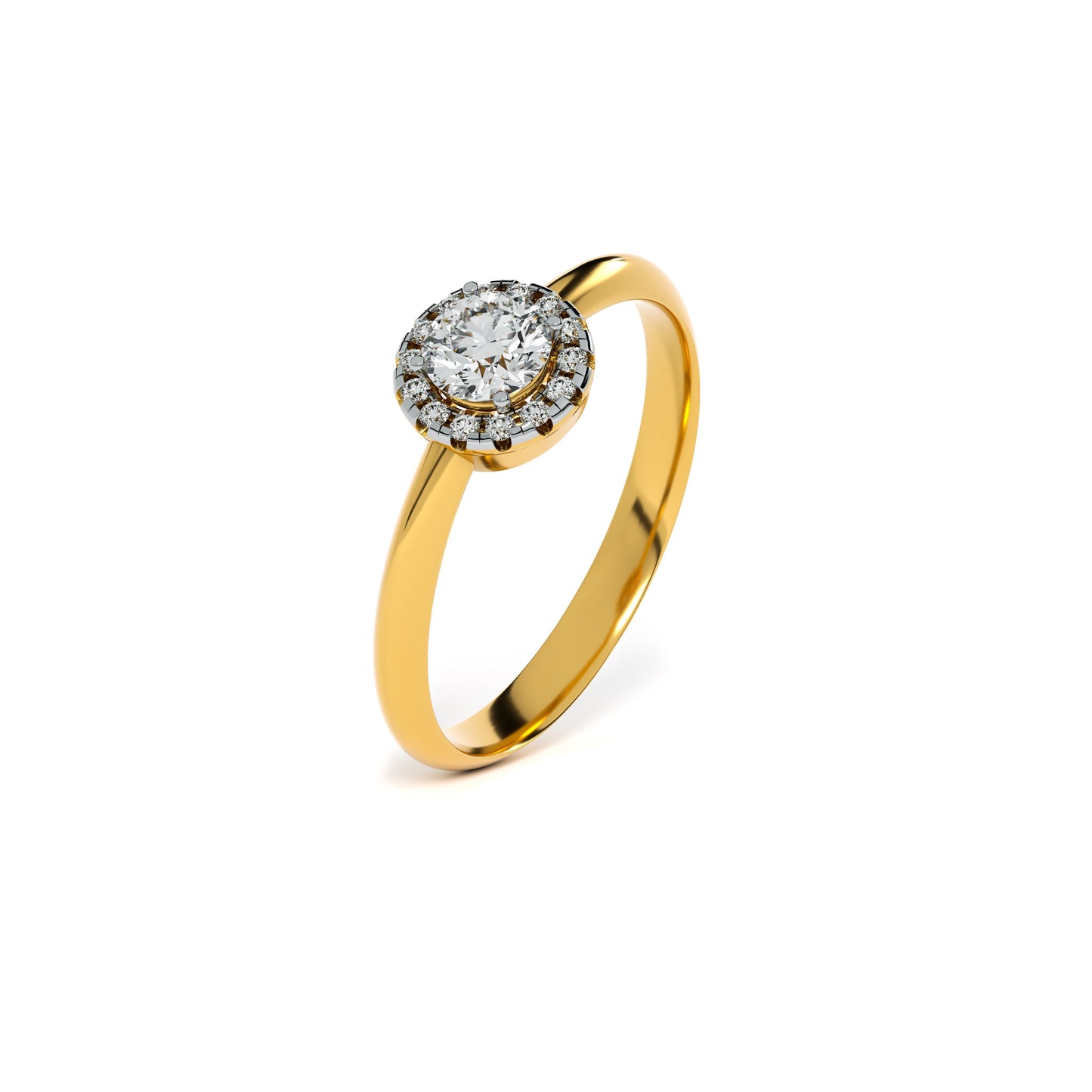 Ethereal Bloom 9KT Gold Laboratory Grown Diamond Ring