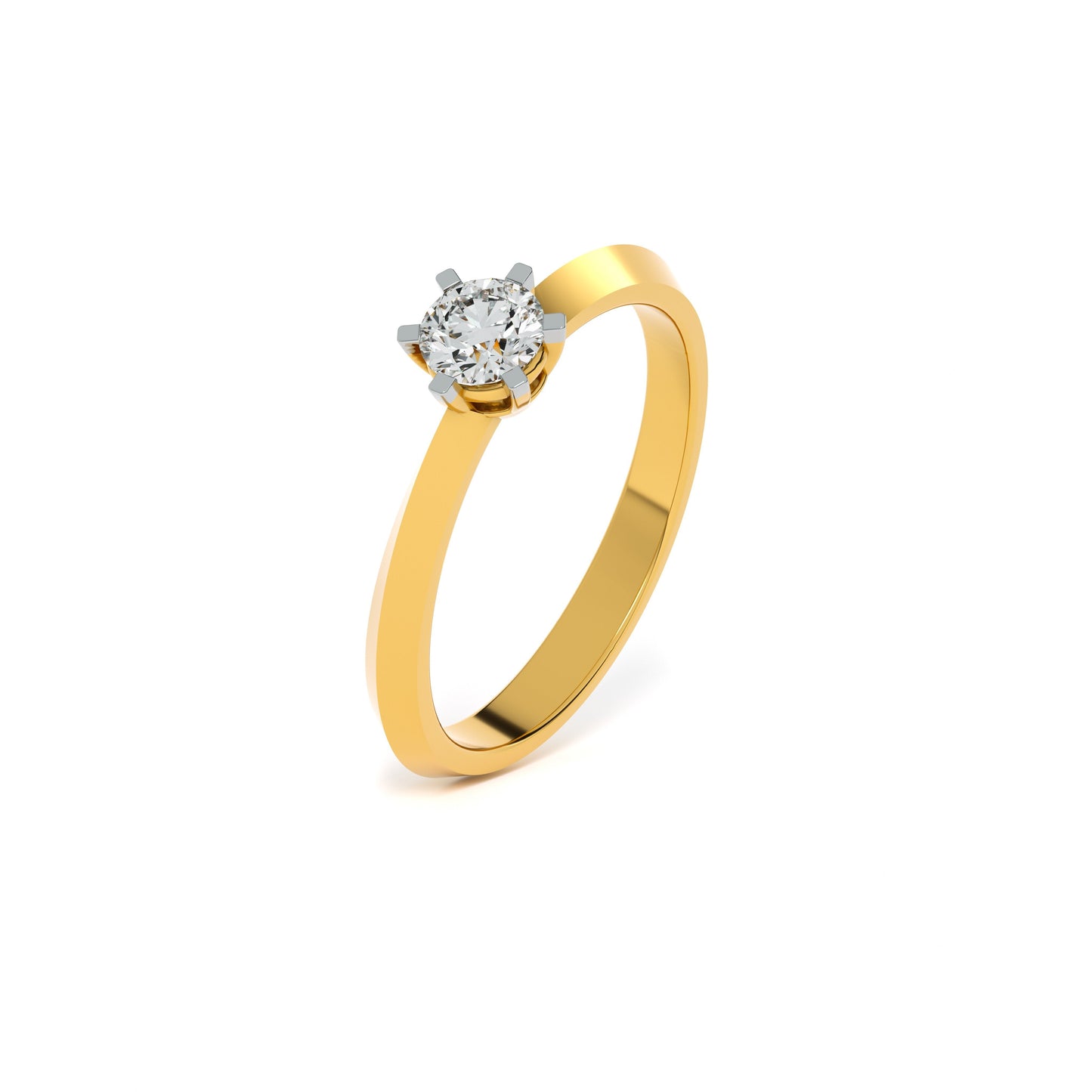 Classic Solitaire 9KT Gold Laboratory Grown Diamond Ring