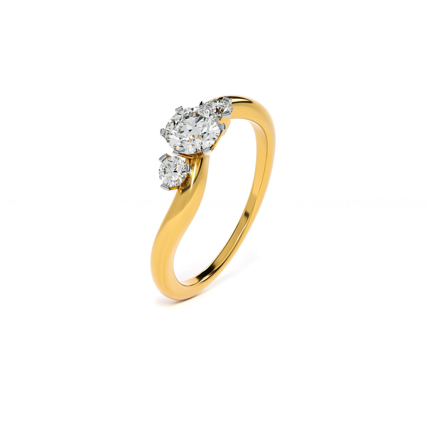 The Harmony Trio 9KT Gold Laboratory Grown Diamond Ring
