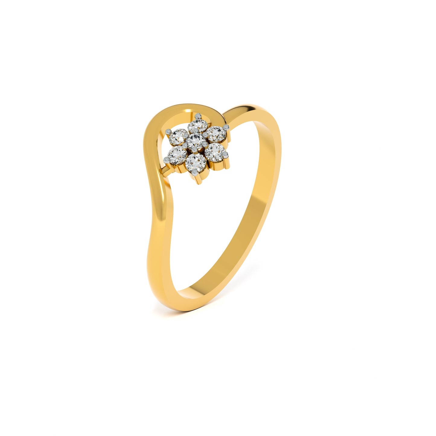 Flora Glow 9KT Gold Laboratory Grown Diamond Ring