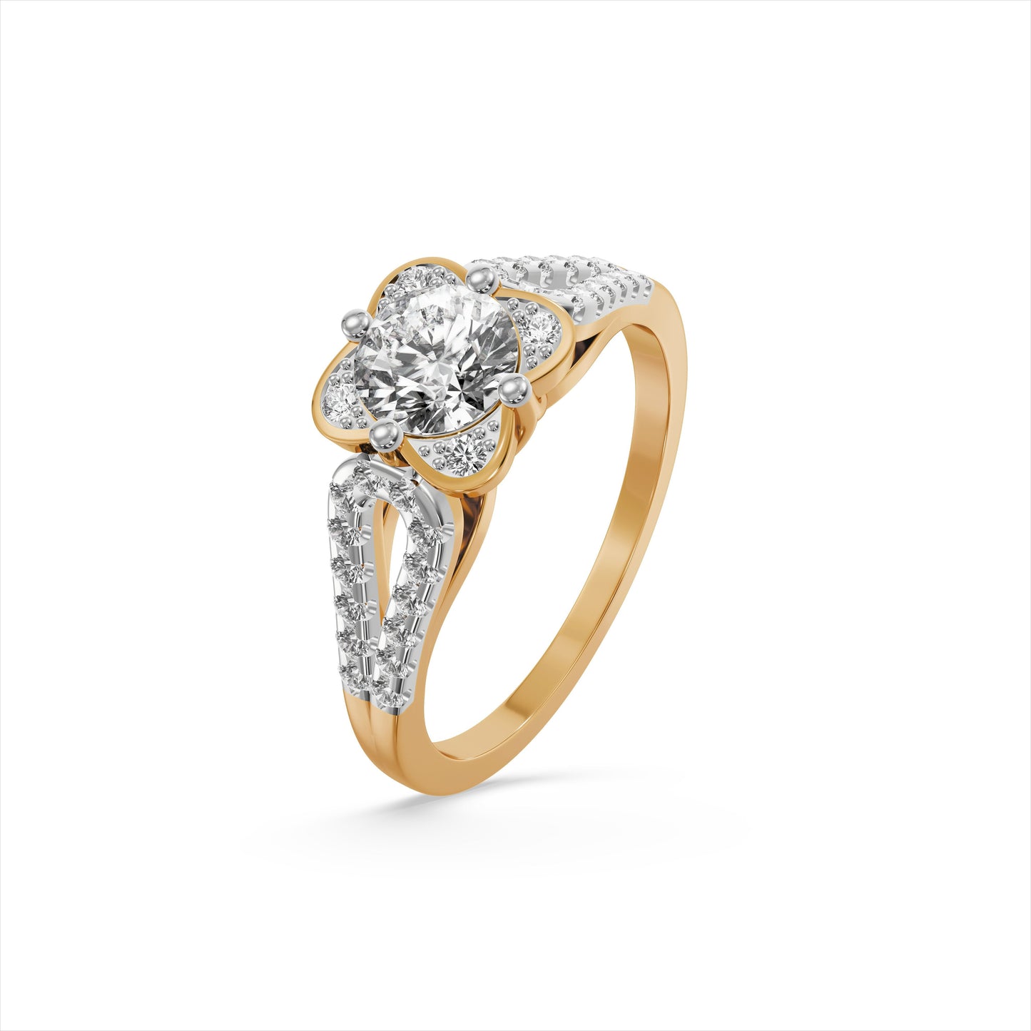 The Fleur Halo 9KT Laboratory Grown Diamond Promise Ring