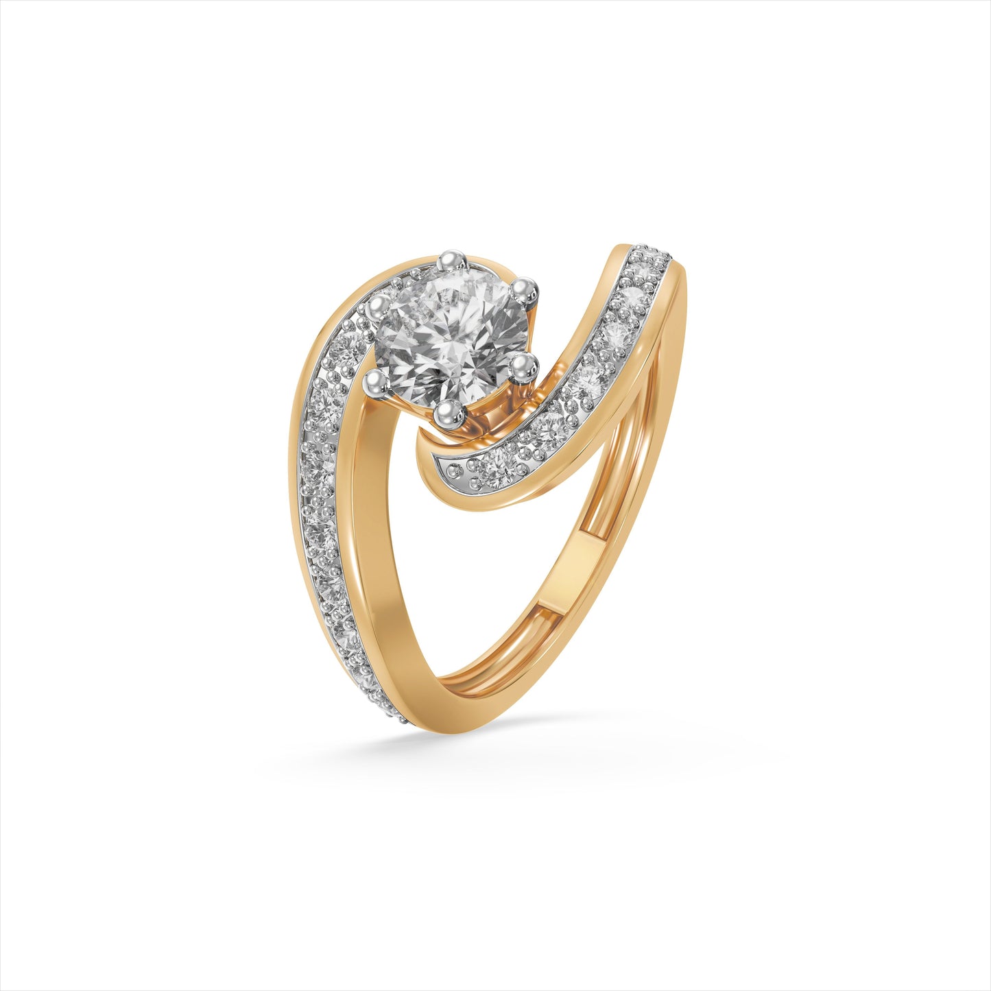 The Auric Wave 9KT Laboratory Grown Diamond Promise Ring
