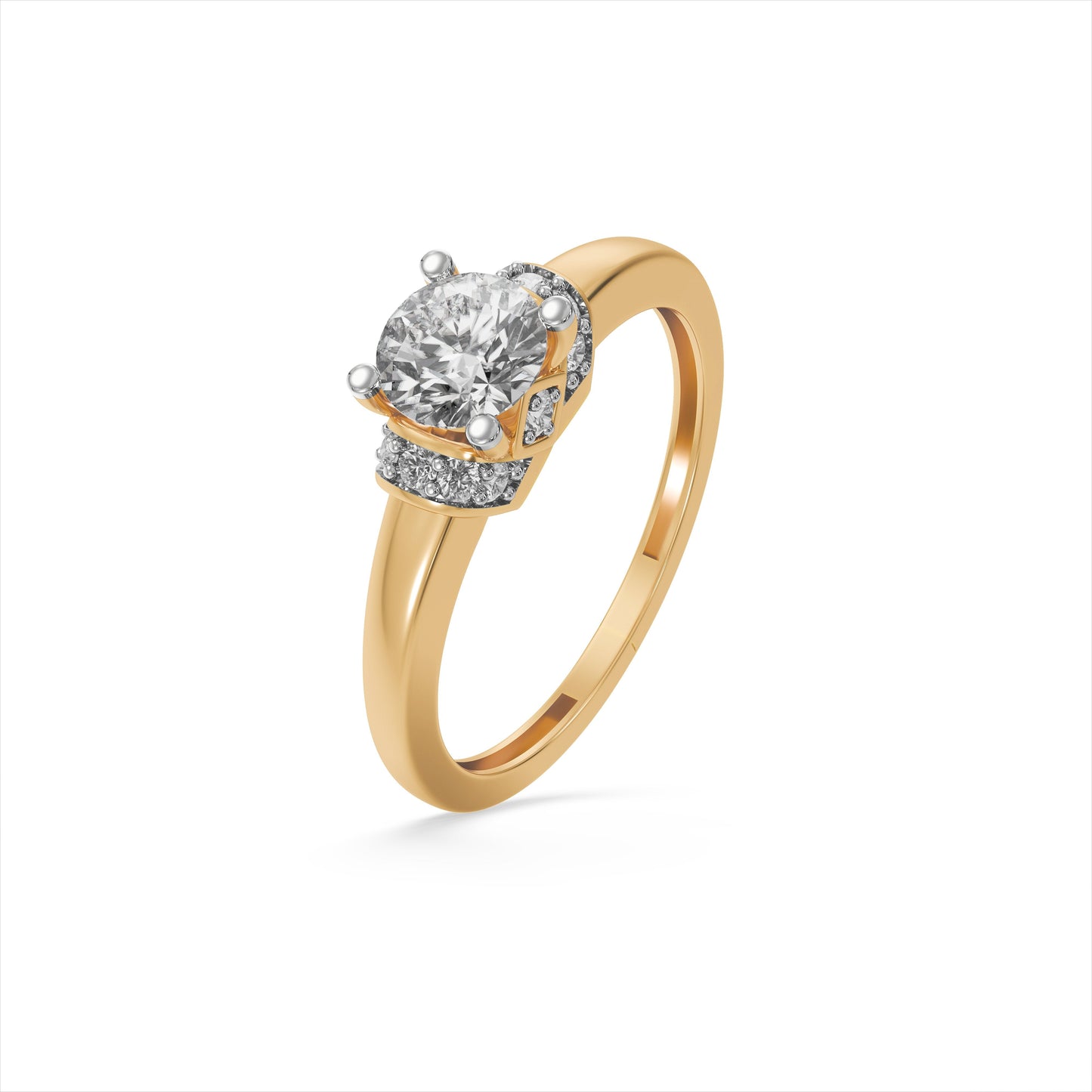The Crown Crest Solitaire 9KT Laboratory Grown Diamond Promise Ring