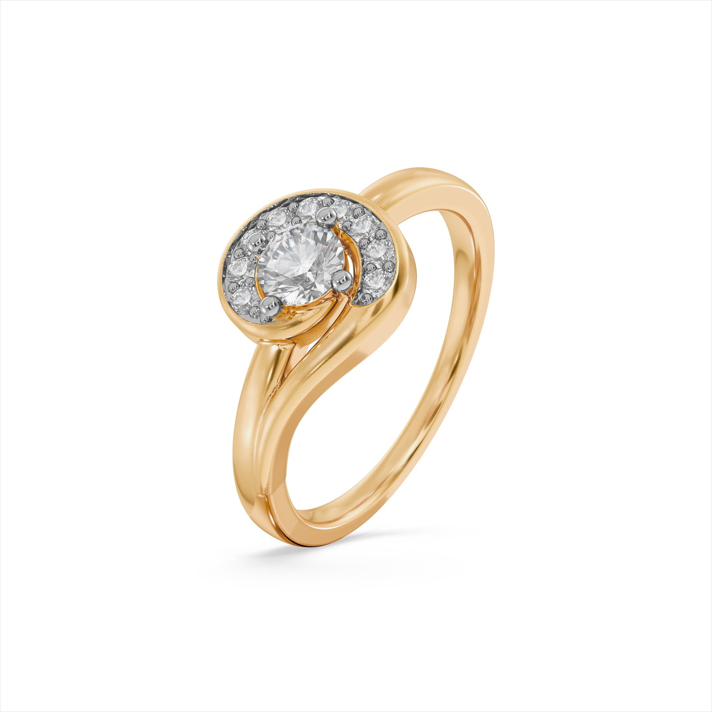 The Nova Twist Solitaire 9KT Laboratory Grown Diamond Promise Ring