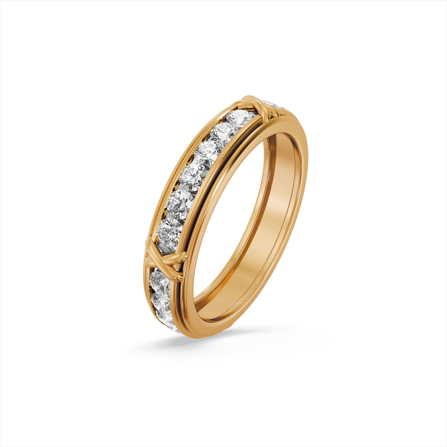 The Orbit Cuff 9KT Laboratory Grown Diamond Promise Ring