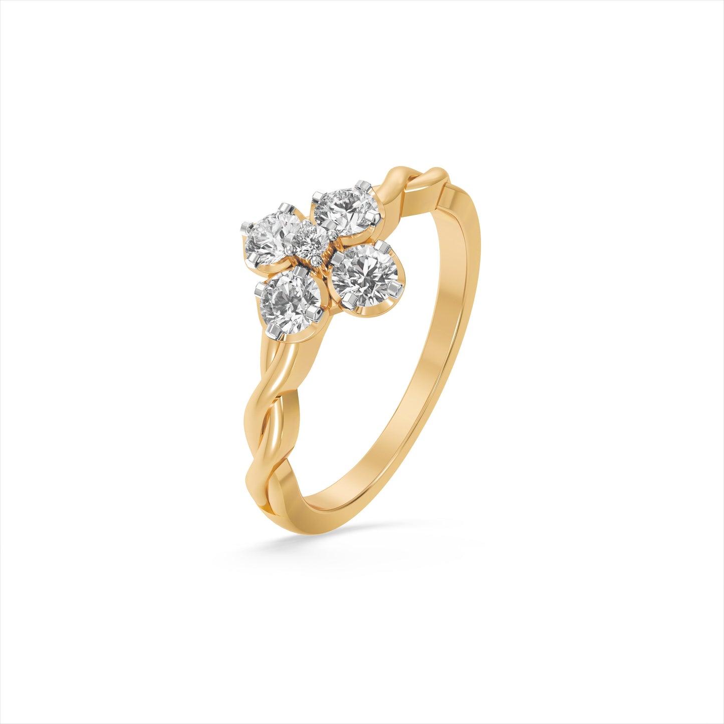 Light Catching 9KT Gold Laboratory Grown Diamond Band Ring