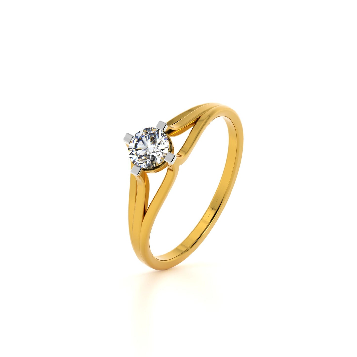 Radiant Crest 9KT Gold Laboratory Grown Diamond Ring