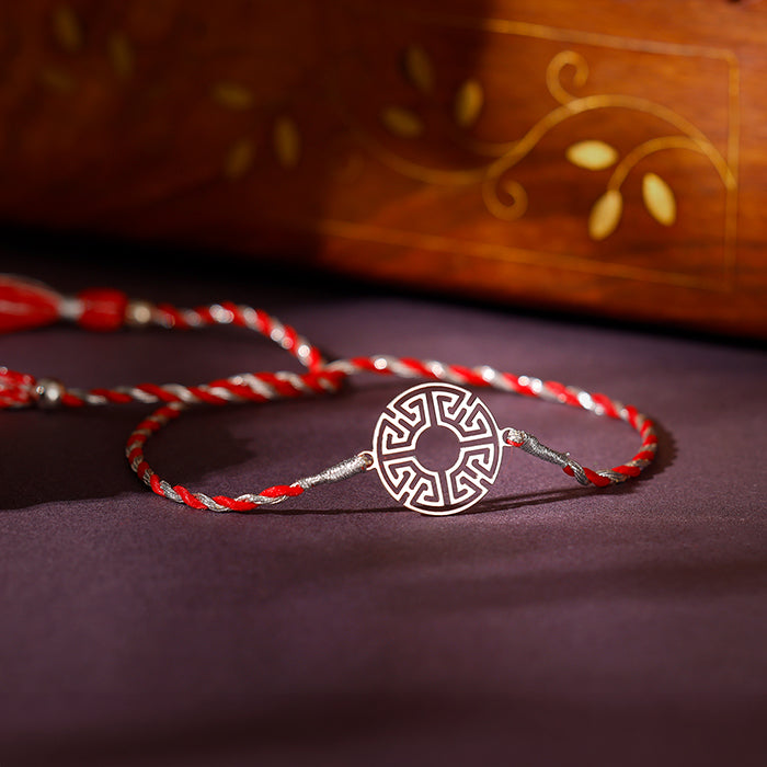 Silver Classic Mandala Rakhi