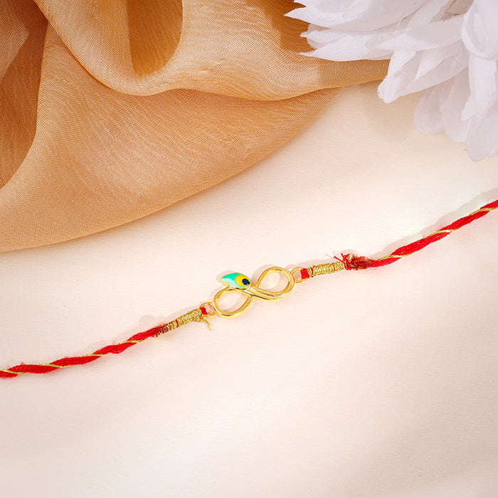 Golden Eternal Mor Rakhi