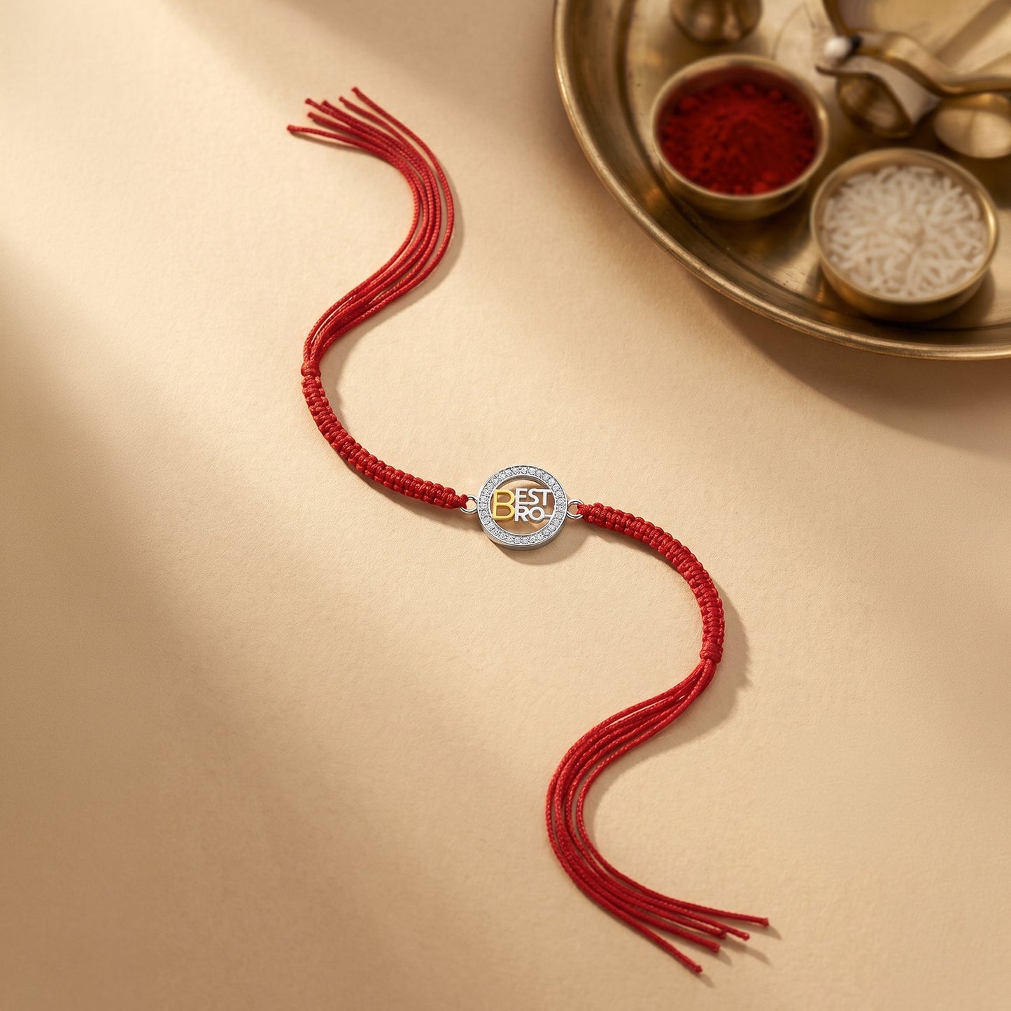 Silver Best Brother Rakhi