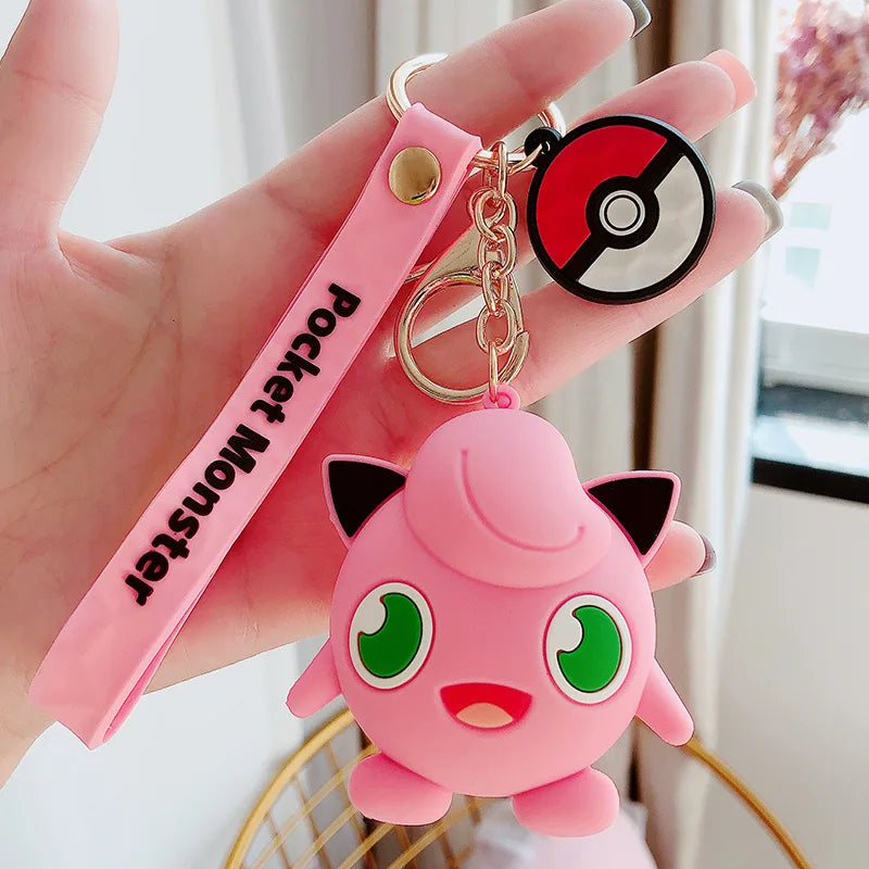 Pokemon Jigglypuff Lanyard Keychain | Premium Quality | Adorable Accessory | SIlicone |